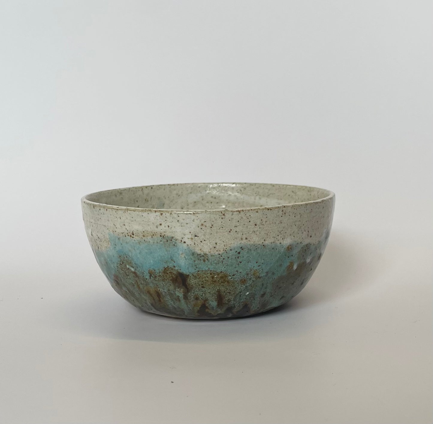 Blue speckled bowl