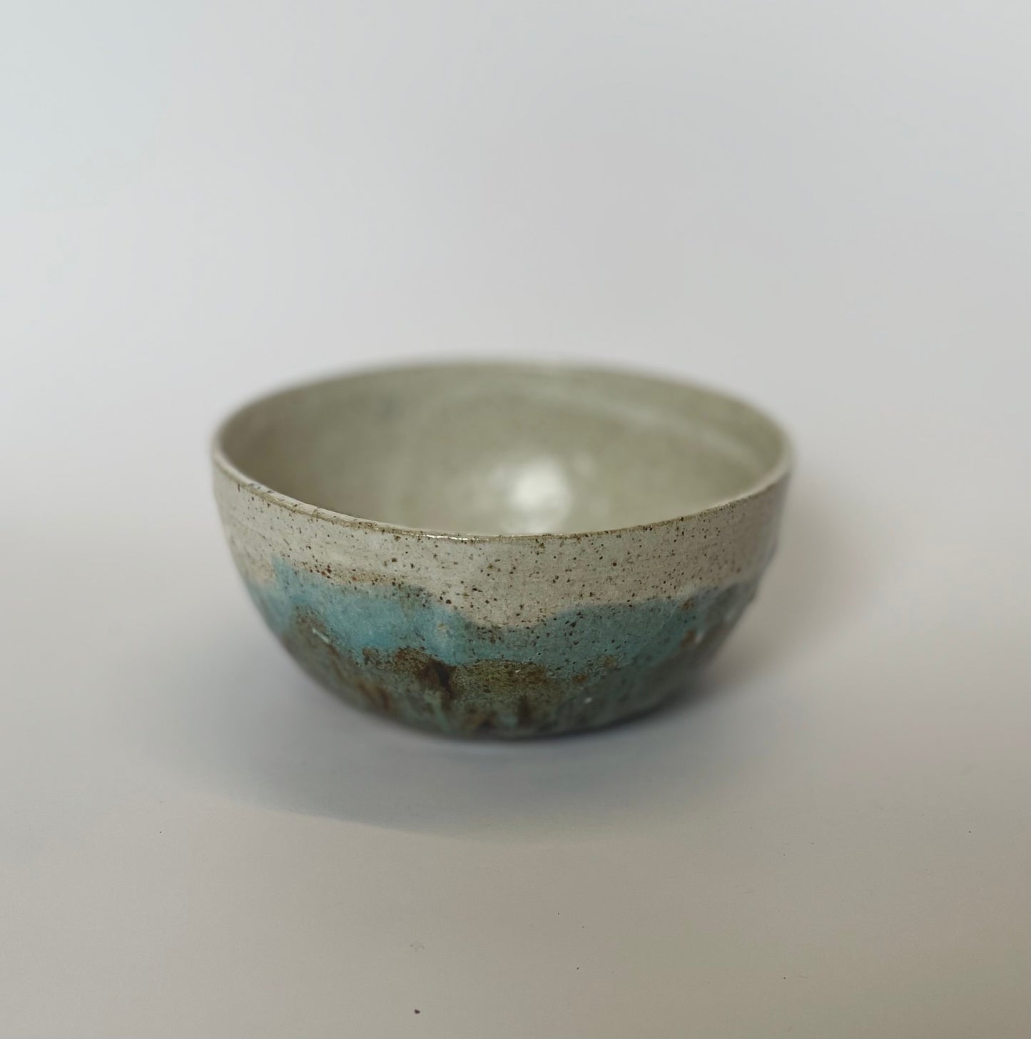 Blue speckled bowl
