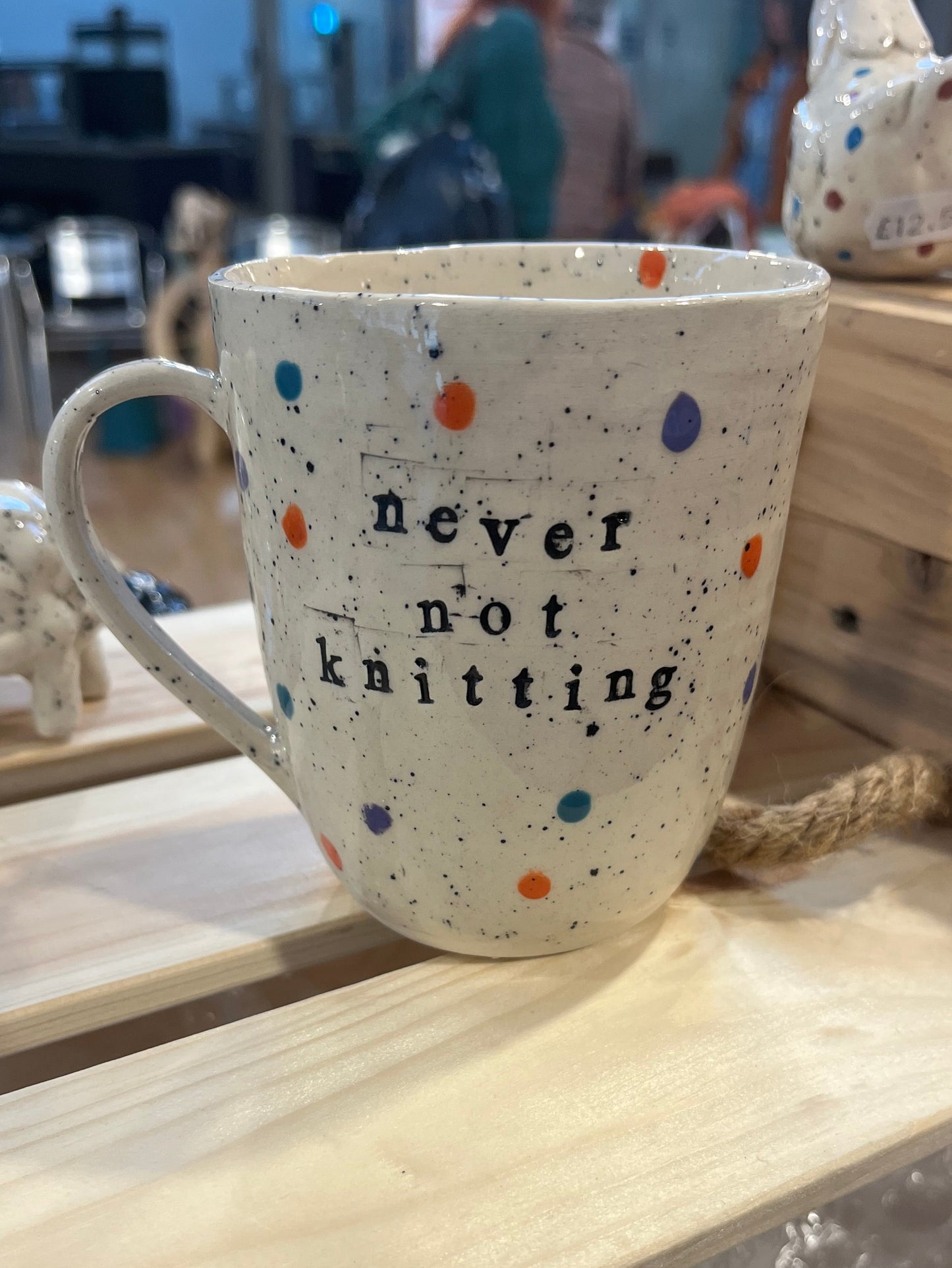 PRE-ORDER Never not knitting mug