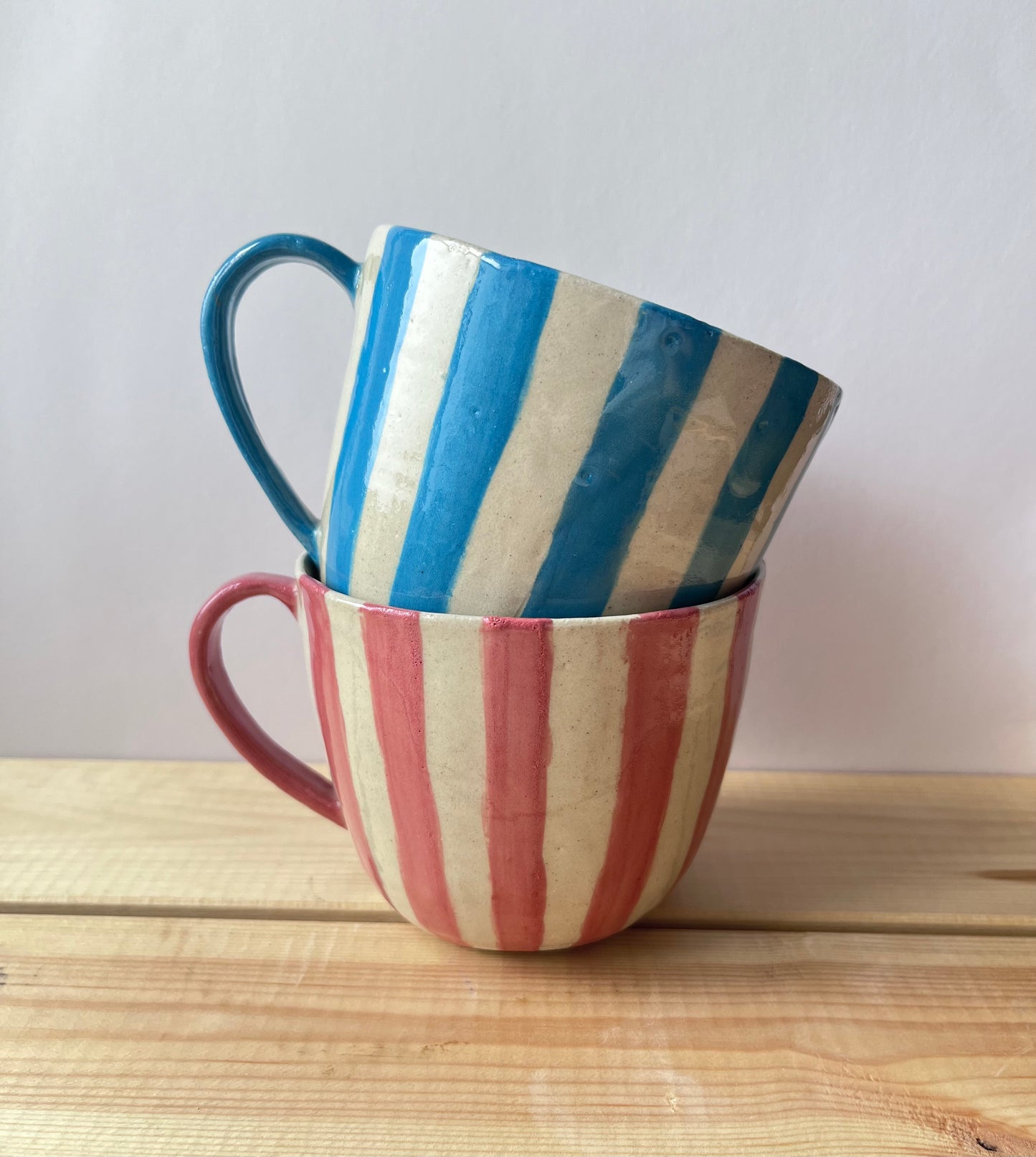 Striped mugs